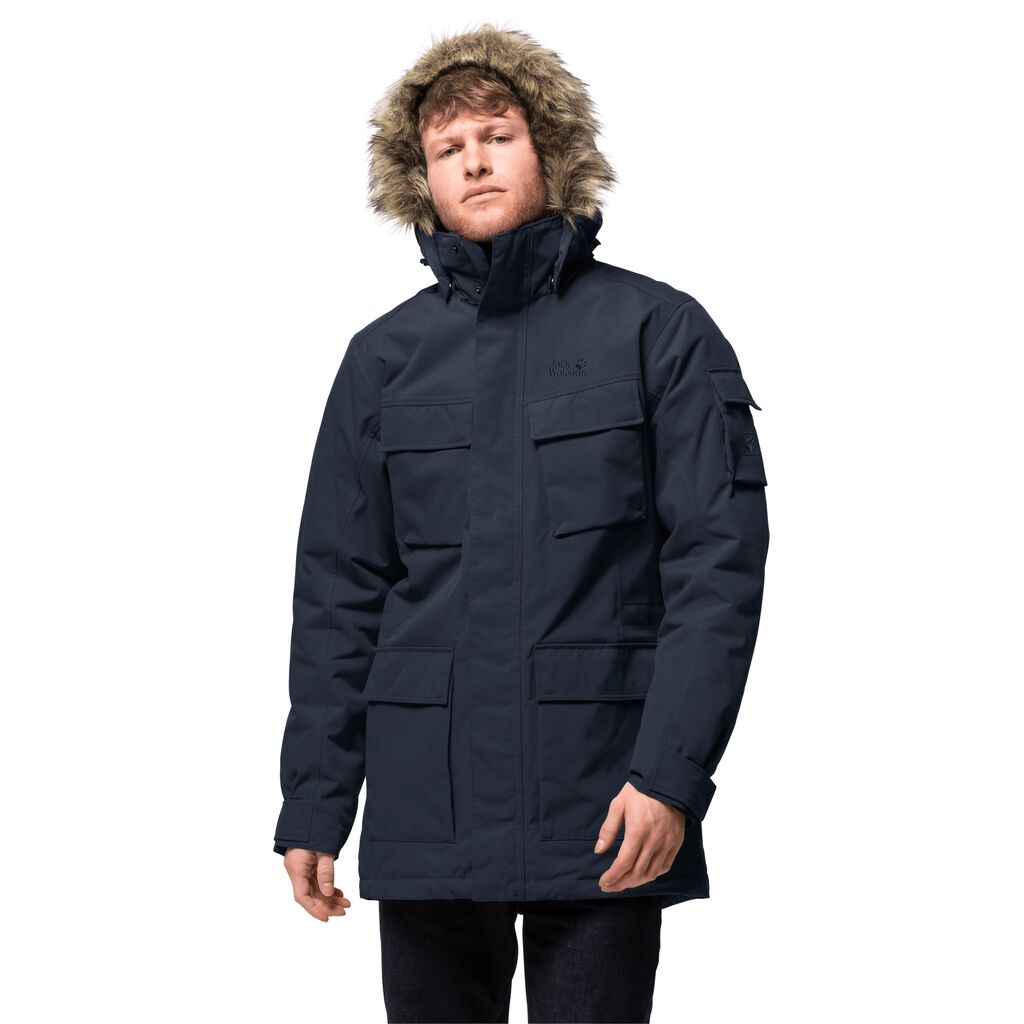 Jack Wolfskin GLACIER CANYON Vestes Homme Bleu - RFQKHJN-56